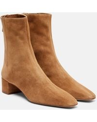 Aquazzura - Saint Honore 35 Suede Ankle Boots - Lyst