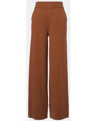 Jardin Des Orangers - Wool And Cashmere Wide-Leg Pants - Lyst
