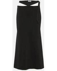 The Attico - Cutout Midi Skirt - Lyst