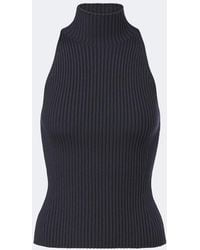 Alaïa - Ribbed-Knit Wool-Blend Turtleneck Top - Lyst