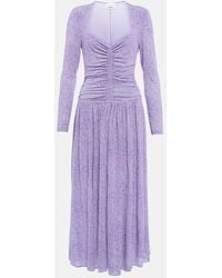Isabel Marant - Abito Midi Jenny Con Stampa - Lyst