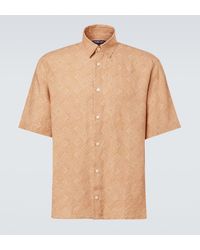 Frescobol Carioca - Castro Printed Linen Bowling Shirt - Lyst