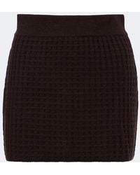 Jardin Des Orangers - Wool And Cashmere Jacquard Miniskirt - Lyst