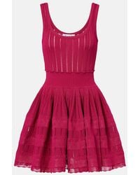 Alaïa - Knitted Minidress - Lyst