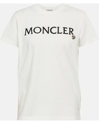 Moncler - Logo Cotton Jersey T-shirt - Lyst