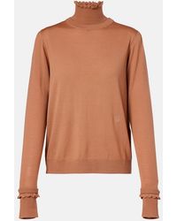 Chloé - Pull A Col Roule En Laine - Lyst
