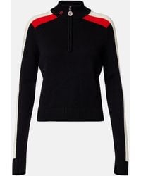 Perfect Moment - Merino Wool La Tour Quarter-Zip Sweater - Lyst