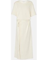 Lemaire - Maxikleid Aus Baumwoll-Jersey - Lyst