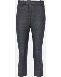 Magda Butrym - High-rise Wool And Cotton Cropped Pants - Lyst