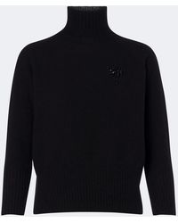 Simone Rocha - Embellished Cashmere Turtleneck Sweater - Lyst