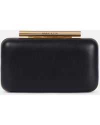 McQueen - Clutch T-Bar Mini Aus Leder - Lyst
