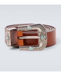 Brunello Cucinelli - Embellished Leather Belt - Lyst