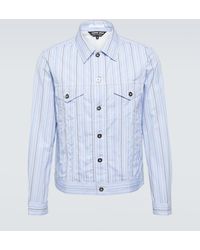 Comme des Garçons - Striped Cotton Jacket - Lyst