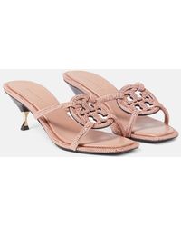 Tory Burch - Geo Bombe Miller Suede Sandals - Lyst