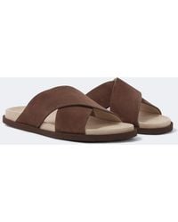 Brunello Cucinelli - Suede Slides - Lyst
