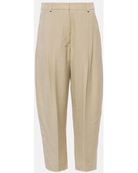 Stella McCartney - Iconic High-Rise Cropped Pants - Lyst