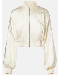 Sportmax - Zorro Cropped Bomber Jacket - Lyst