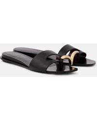 Tory Burch - Verzierte Sandalen Aus Leder - Lyst