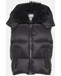 Yves Salomon - Chaqueta De Plumas Con Ribete De Borrego - Lyst