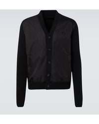 Prada - Wool And Cashmere Cardigan - Lyst