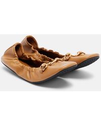 Gucci - Prima Horsebit Leather Ballet Flats - Lyst
