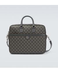 Gucci - Aktentasche Gg Supreme Mit Leder - Lyst