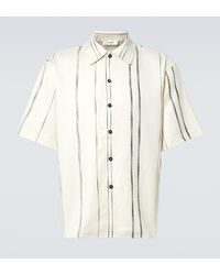 Commas - Striped Linen And Cotton Shirt - Lyst