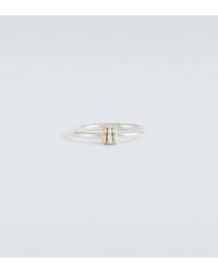 Spinelli Kilcollin Sirius Sterling Silver And 18kt Gold Ring - White