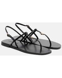 Proenza Schouler - Monogram Leather Thong Sandals - Lyst