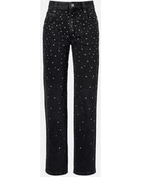 Isabel Marant - Embellished Straight Jeans - Lyst