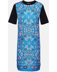 Tory Burch - Silk-front Sweater Minidress - Lyst