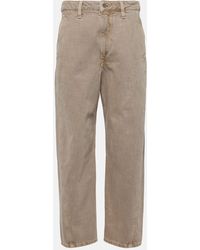 Lemaire - High-Rise Straight Jeans Twisted - Lyst