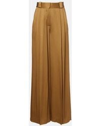 Blazé Milano - Husi Satin Palazzo Pants - Lyst