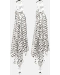 Rabanne - Crystal-embellished Chainmail Earrings - Lyst