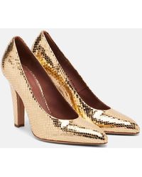 Paris Texas - Elsa 100 Metallic Leather Pumps - Lyst