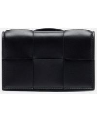 Bottega Veneta - Cassette Intrecciato Leather Card Case - Lyst