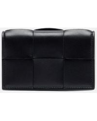 Bottega Veneta - Cassette Intrecciato Leather Card Case - Lyst