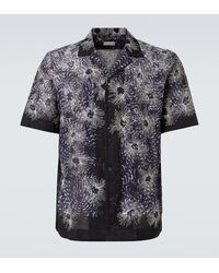 Dries Van Noten - Embroidered Cotton Bowling Shirt - Lyst