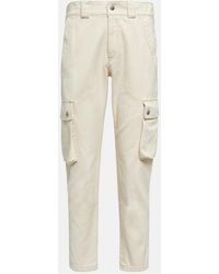 Isabel Marant - Evalia Tapered Cotton Cargo Pants - Lyst