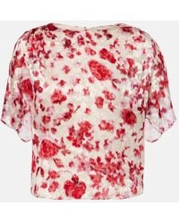 Isabel Marant - Hervane Floral Jacquard Top - Lyst