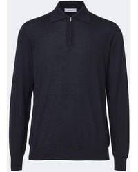 Lardini - Wool, Silk, And Cashmere Polo Sweater - Lyst