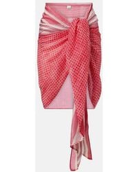 Isabel Marant - Printed Cotton And Silk Beach Cover-Up - Lyst