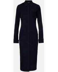 Stouls - Becky Suede Shirtdress - Lyst