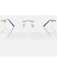 Versace - Round Glasses - Lyst