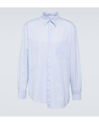Loewe - Asymmetric Cotton Poplin Shirt - Lyst