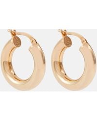 Bottega Veneta - Essentials Gold-plated Hoop Earrings - Lyst