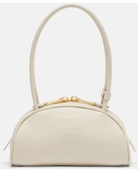 Miu Miu - Beau Small Leather Bowling Bag - Lyst