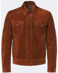 Tom Ford - Suede Field Jacket - Lyst