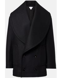 Bottega Veneta - Double-Breasted Wool Coat - Lyst