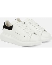 Alexander McQueen Oversized Leather Sneaker - White